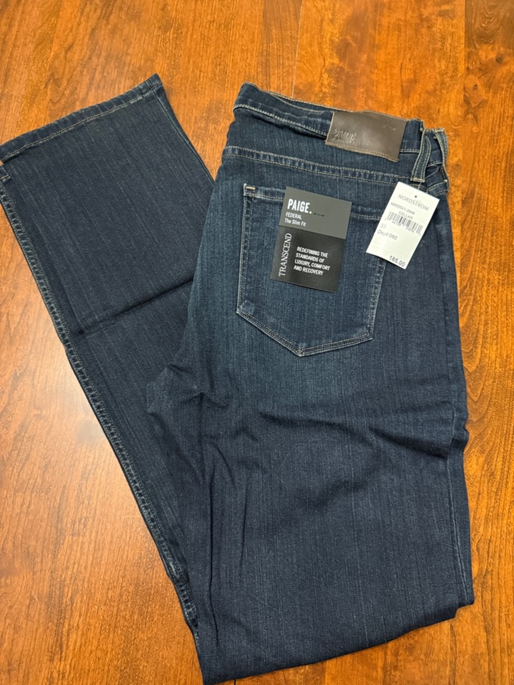 PAIGE Men’s Slim Straight Jeans - Cellar